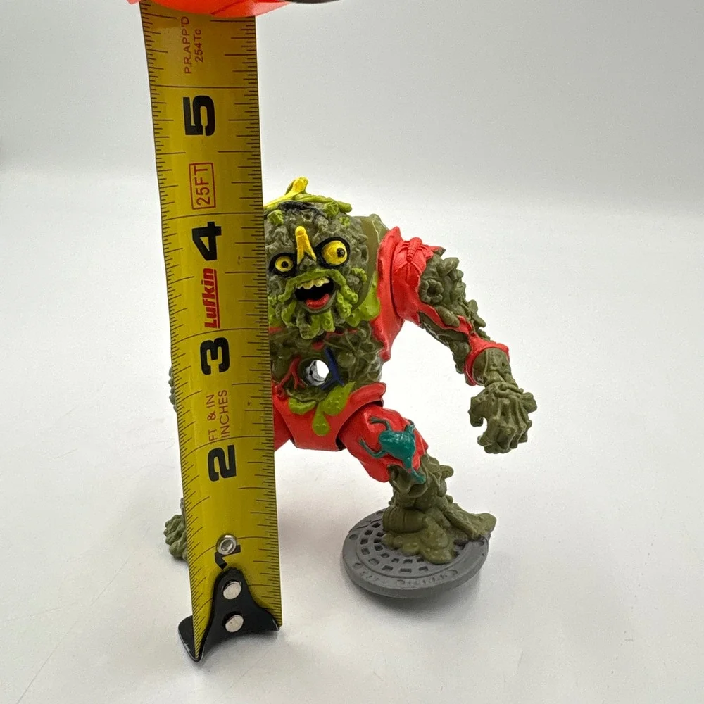 Playmates TMNT Muckman Action Figure 1990 Vintage Mutant Ninja Turtles Green Red